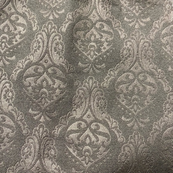 Black printed fleece lined leggings OS - Picture 3 of 6